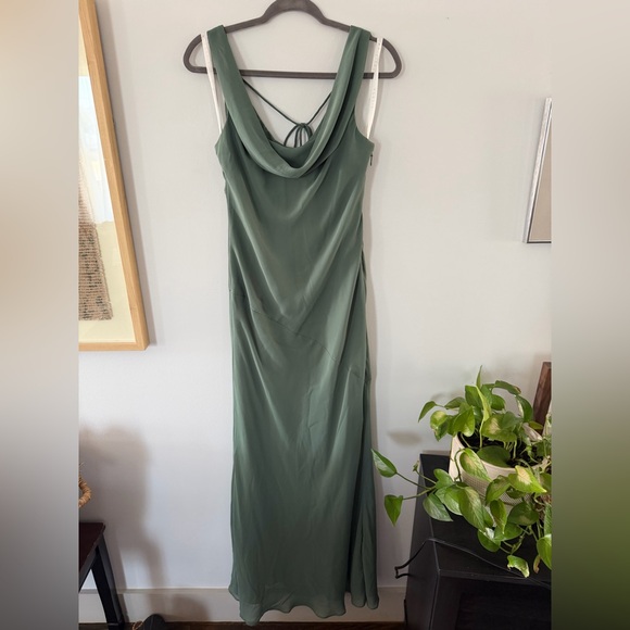 Azazie Rylina Eucalyptus Bridesmaid Dress - Picture 3 of 6